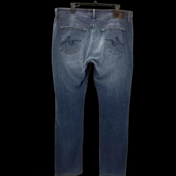AG Adriano Goldschmied Men’s Everett Slim Faded Wash Blue Denim Jeans 38 x31 - Picture 2 of 4